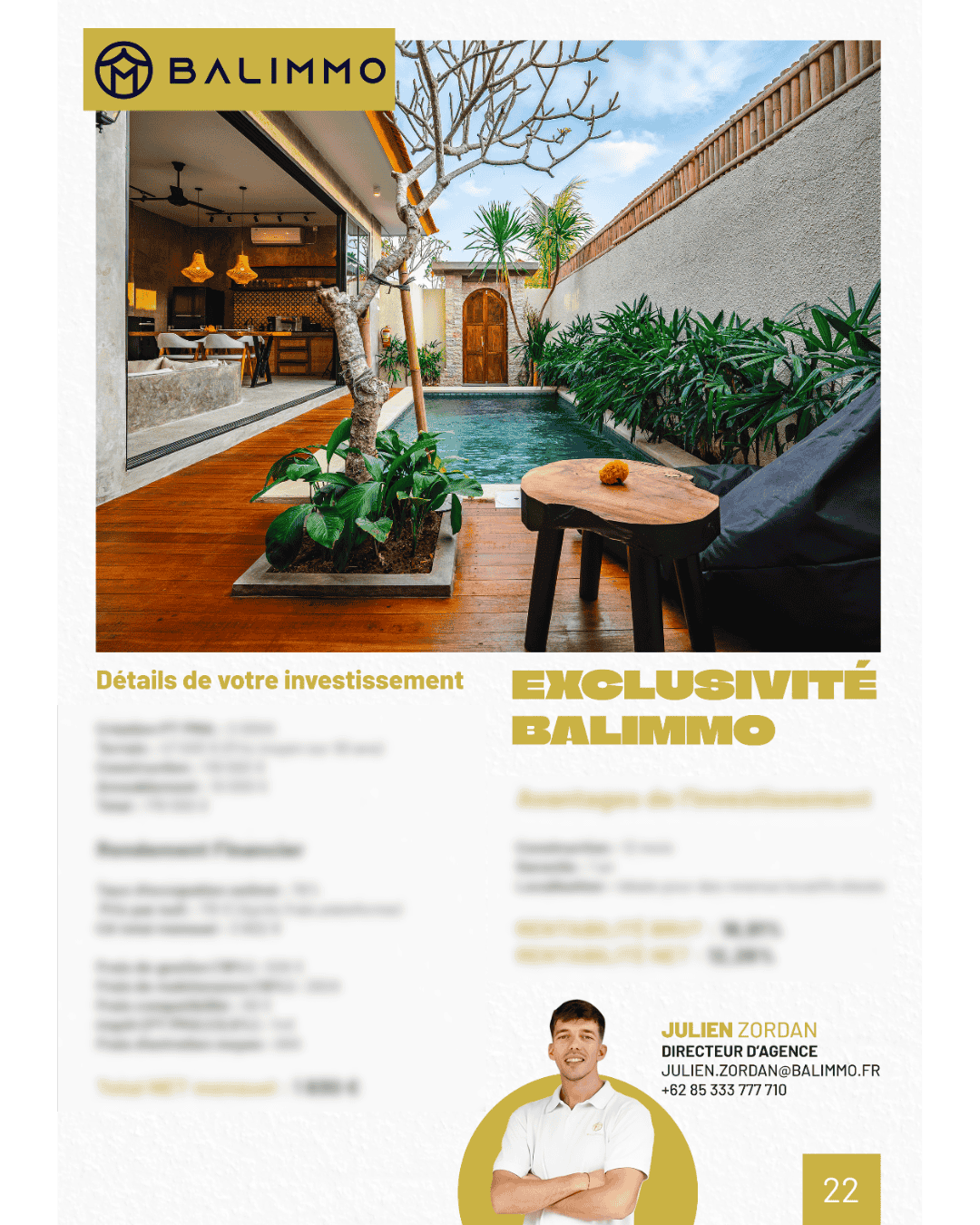 Étude de cas d’un investissement locatif rentable à Bali proposée par Balimmo