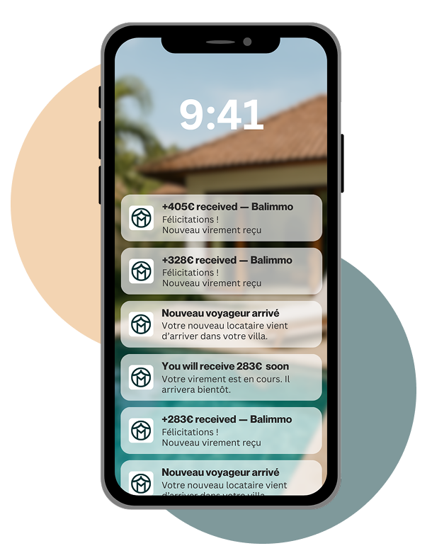 Revenu passif généré par un investissement partagé immobilier à Bali avec Balimmo